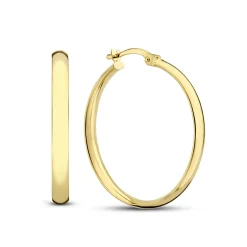 Isabel Bernard Rivoli Estrella 14 karaat gouden creolen (25 mm) Online