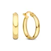 Isabel Bernard Rivoli Estrella 14 karaat gouden creolen (14 mm) Cheap