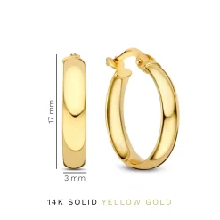 Isabel Bernard Rivoli Estrella 14 karaat gouden creolen (14 mm) Cheap