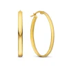 Isabel Bernard Rivoli Flori 14 karaat gouden ovale creolen (32 mm) Best Sale