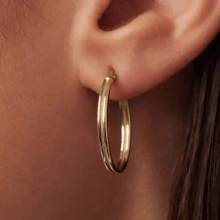 Isabel Bernard Rivoli Flori 14 karaat gouden creolen (22 mm) Flash Sale