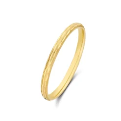 Isabel Bernard Rivoli Laura 14 karaat gouden ring met diamond cut Sale
