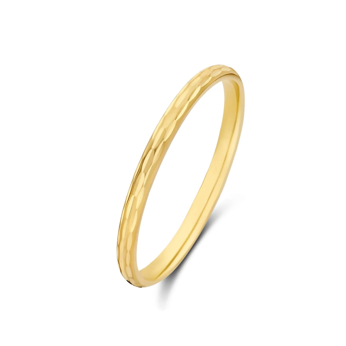 Isabel Bernard Rivoli Laura 14 karaat gouden ring met diamond cut Sale