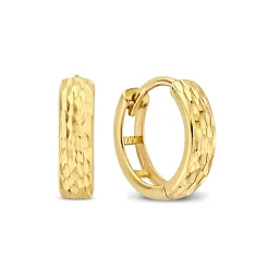 Isabel Bernard Rivoli Laura 14 karaat gouden creolen met diamond cut Hot