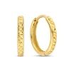 Isabel Bernard Rivoli Laura 14 karaat gouden creolen met diamond cut Sale