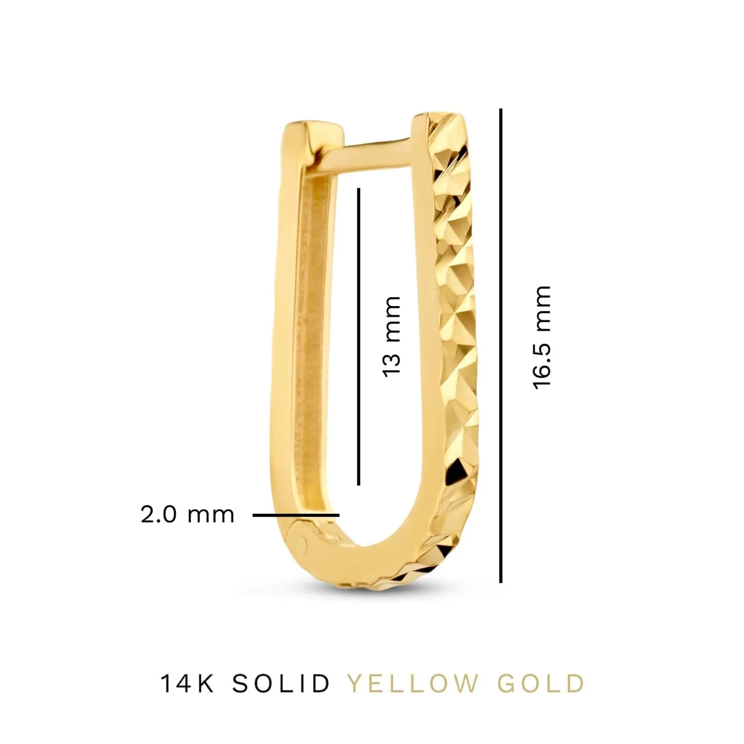 Isabel Bernard Rivoli Laura 14 karaat gouden oorhangers met diamond cut Flash Sale