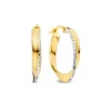 Isabel Bernard Rivoli Laura 14 karaat gouden creolen met diamond cut (15.5 mm) Flash Sale