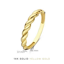 Isabel Bernard Rivoli Laurance 14 karaat gouden ring Cheap
