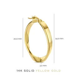 Isabel Bernard Rivoli Maryn 14 karaat gouden creolen New