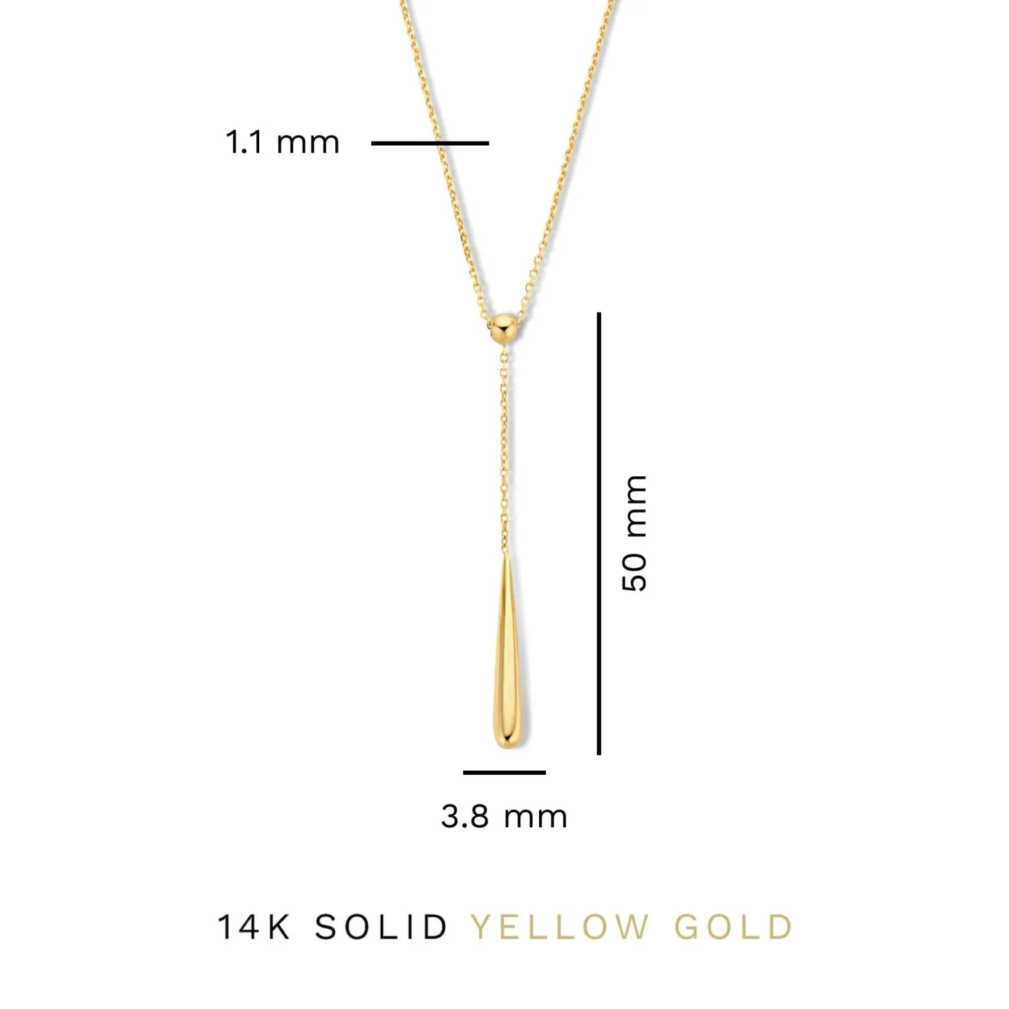 Isabel Bernard Rivoli Maryn 14 karaat gouden collier met staafje Clearance