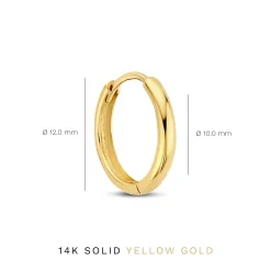 Isabel Bernard Rivoli Morgane 14 karaat gouden creolen Sale