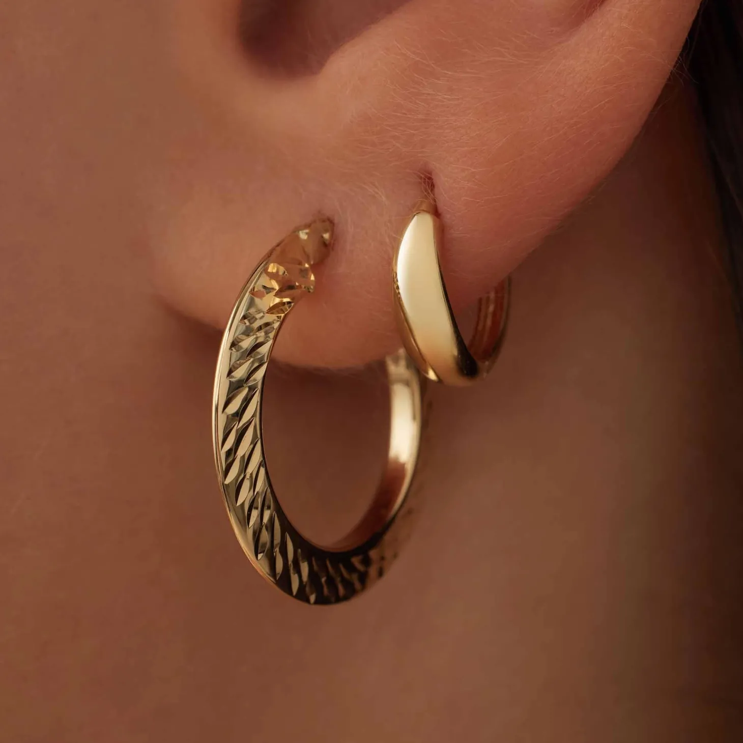 Isabel Bernard Rivoli Morgane 14 karaat gouden creolen Outlet