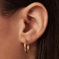 Isabel Bernard Rivoli Morgane 14 karaat gouden creolen (15.5 mm) Best Sale