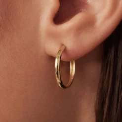 Isabel Bernard Rivoli Morgane 14 karaat gouden creolen (15.5 mm) Best Sale