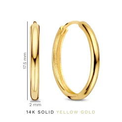 Isabel Bernard Rivoli Morgane 14 karaat gouden creolen (15.5 mm) Best Sale