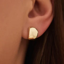 Isabel Bernard Rivoli Morgane 14 karaat gouden halve creolen Shop