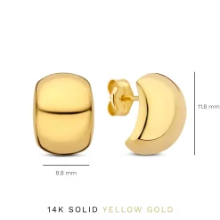 Isabel Bernard Rivoli Morgane 14 karaat gouden halve creolen Shop