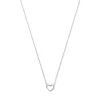 Isabel Bernard Saint Germain Amore 14 karaat witgouden collier met hartje Cheap