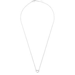 Isabel Bernard Saint Germain Amore 14 karaat witgouden collier met hartje Cheap