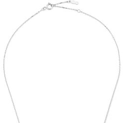Isabel Bernard Saint Germain Amore 14 karaat witgouden collier met hartje Cheap