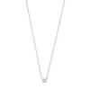 Isabel Bernard Saint Germain Garance 14 karaat witgouden collier met zirkonia steentje Cheap
