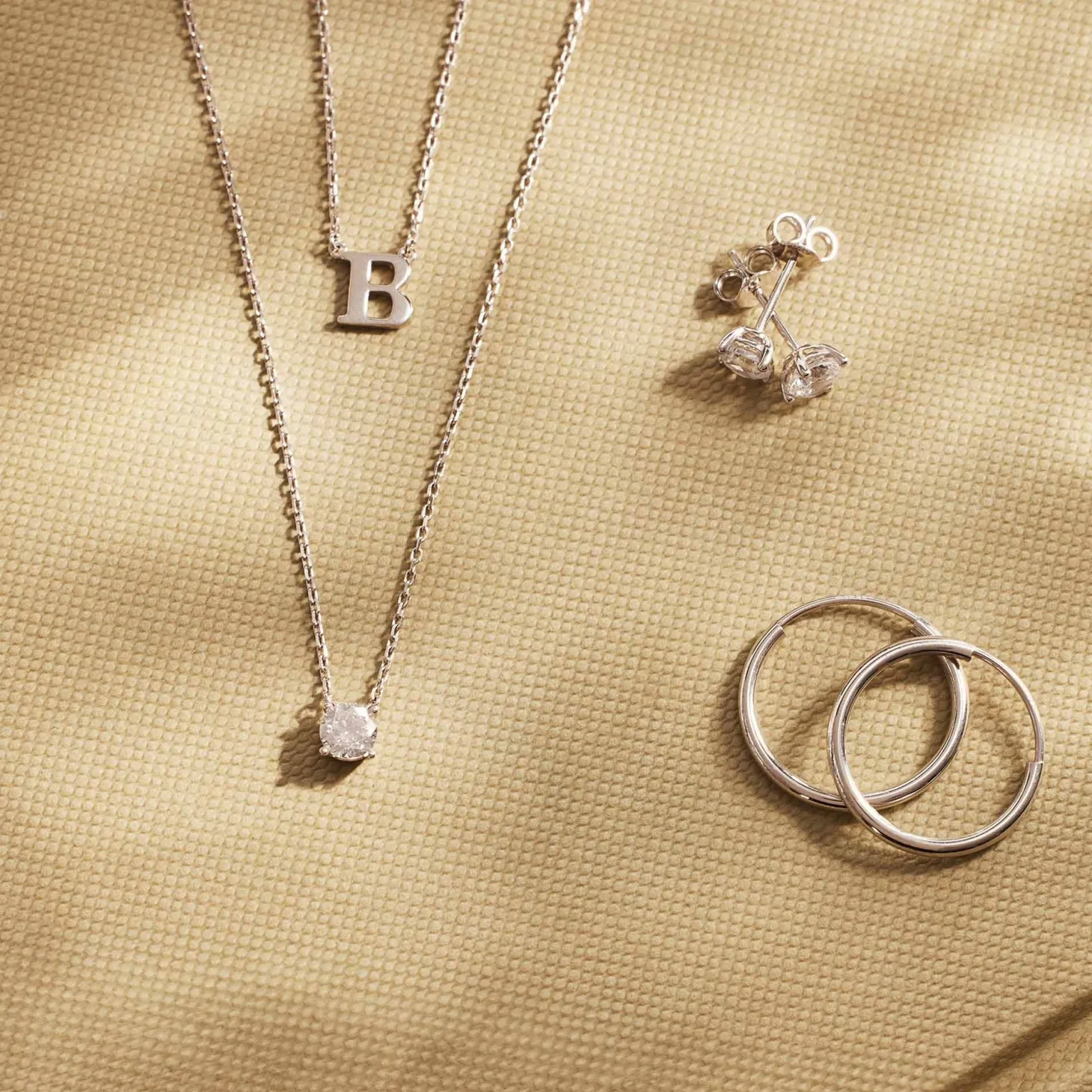 Isabel Bernard Saint Germain Garance 14 karaat witgouden collier met zirkonia steentje Cheap