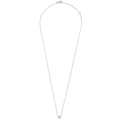 Isabel Bernard Saint Germain Garance 14 karaat witgouden collier met zirkonia steentje Cheap