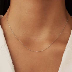Isabel Bernard Saint Germain Nicole 14 karaat witgouden collier New