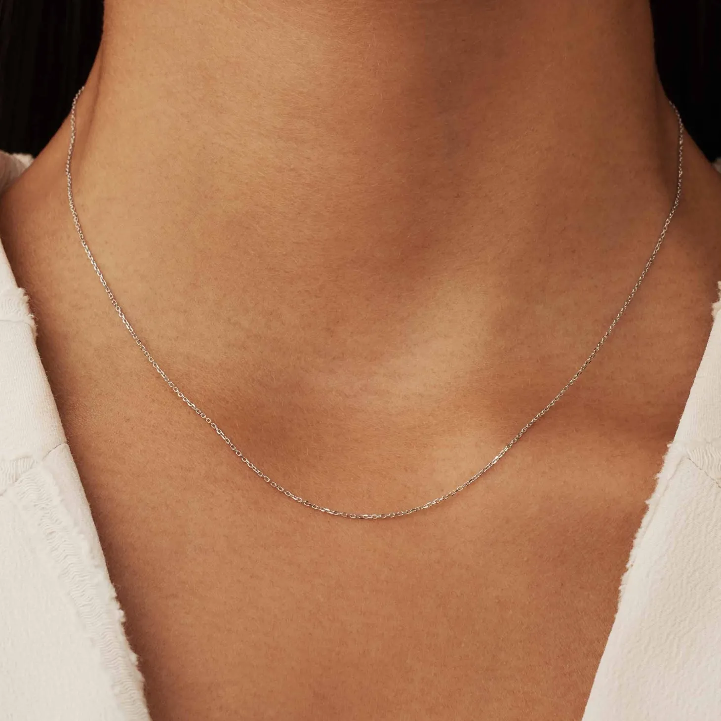 Isabel Bernard Saint Germain Nicole 14 karaat witgouden collier New