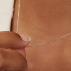 Isabel Bernard Saint Germain Nicole 14 karaat witgouden collier New