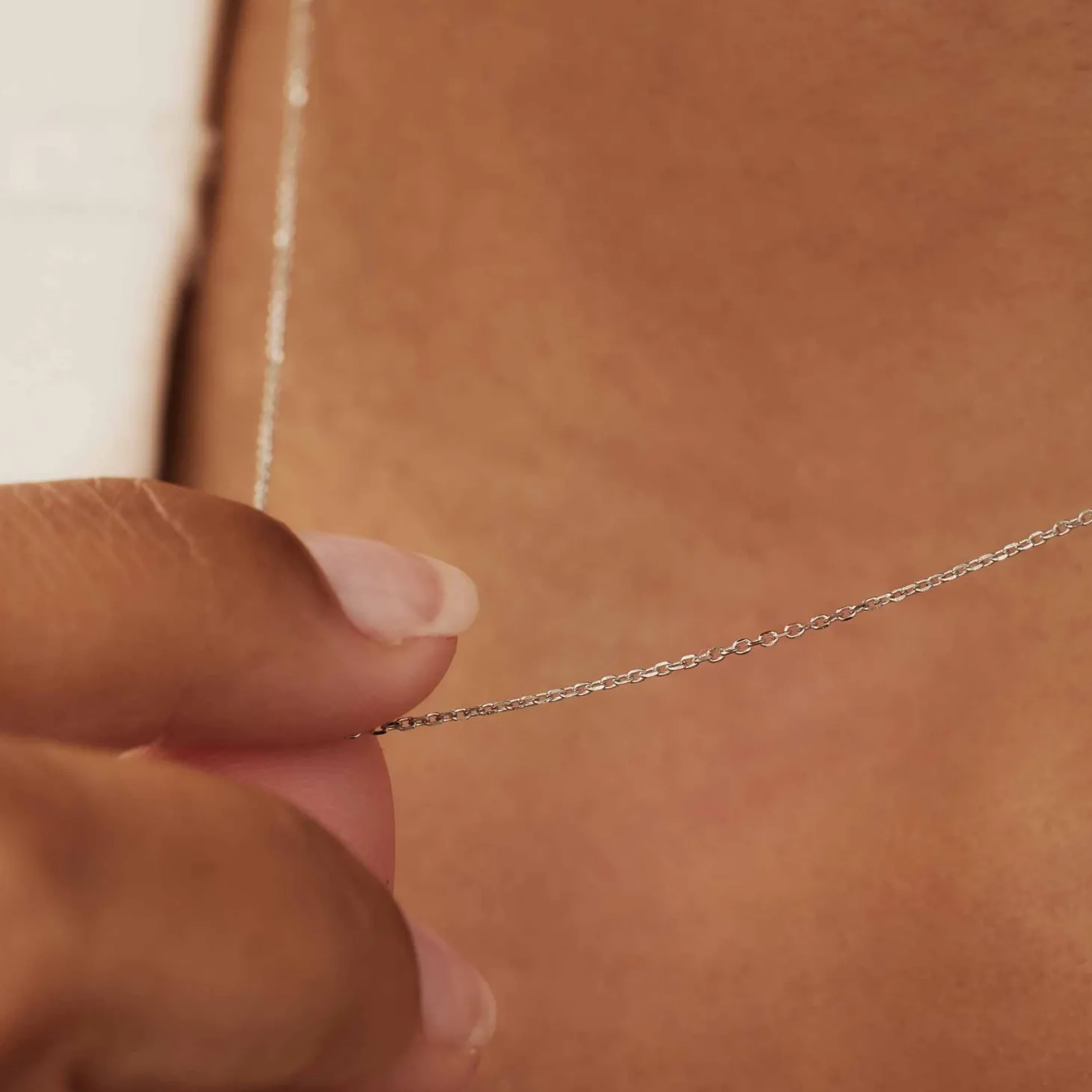 Isabel Bernard Saint Germain Nicole 14 karaat witgouden collier New