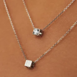 Isabel Bernard Saint Germain Nicole 14 karaat witgouden collier New