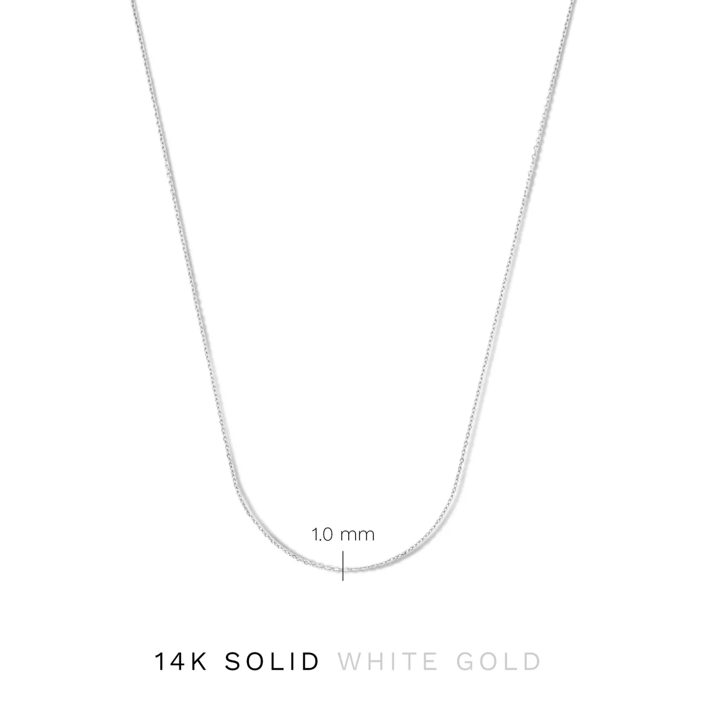 Isabel Bernard Saint Germain Nicole 14 karaat witgouden collier New