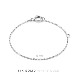 Isabel Bernard Saint Germain Nicole 14 karaat witgouden collier verlengstuk Cheap