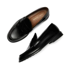 Isabel Bernard Vendôme Blandine zwarte loafers van spazzolato leer Online