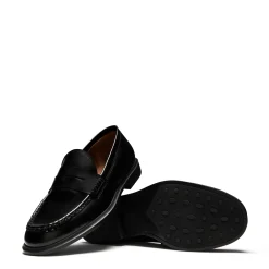 Isabel Bernard Vendôme Blandine zwarte loafers van spazzolato leer Online