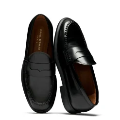 Isabel Bernard Vendôme Blandine zwarte loafers van spazzolato leer Online