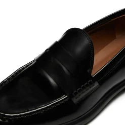 Isabel Bernard Vendôme Blandine zwarte loafers van spazzolato leer Online