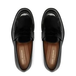 Isabel Bernard Vendôme Blandine zwarte loafers van spazzolato leer Online