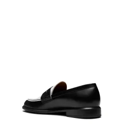 Isabel Bernard Vendôme Blandine zwart-wit leren loafers van kalfsleer Discount