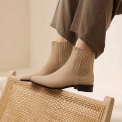 Isabel Bernard Vendôme Chey beige suède chelsea boots Outlet