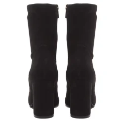 Isabel Bernard Vendôme Fem zwarte nylonstretch suède heels Clearance