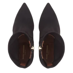 Isabel Bernard Vendôme Fem zwarte nylonstretch suède heels Clearance