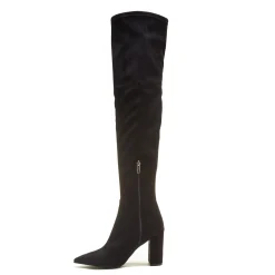Isabel Bernard Vendôme Fem zwarte nylonstretch suède heels Best