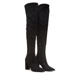 Isabel Bernard Vendôme Fem zwarte nylonstretch suède heels Best