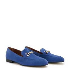 Isabel Bernard Vendôme Fleur blauwe suède loafers Best Sale
