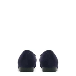 Isabel Bernard Vendôme Fleur blue suede loafers Flash Sale