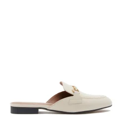 Isabel Bernard Vendôme Fleur crème leren slipper loafers van kalfsleer Cheap