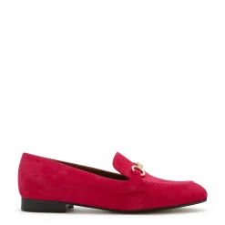 Isabel Bernard Vendôme Fleur fuchsia suède loafers Store
