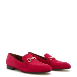 Isabel Bernard Vendôme Fleur fuchsia suède loafers Store